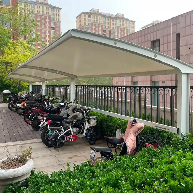 色达县膜结构电动车棚